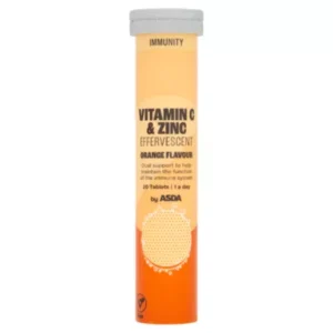 Immunity Vitamin C & Zinc Effervescent Orange Flavour 20 Tablets